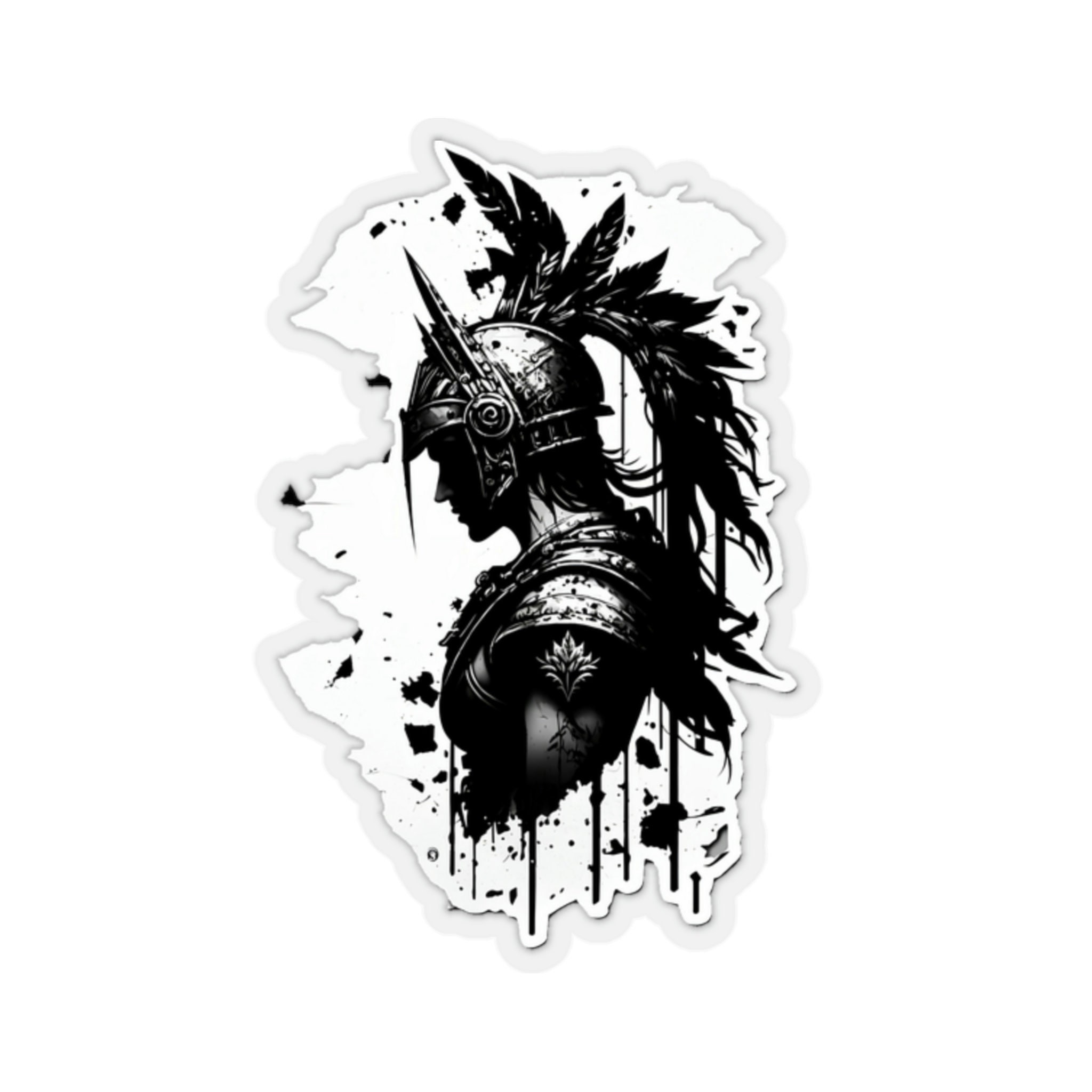 Black Dragon Chibi Kiss-cut Stickers, Fantasy Stickers for