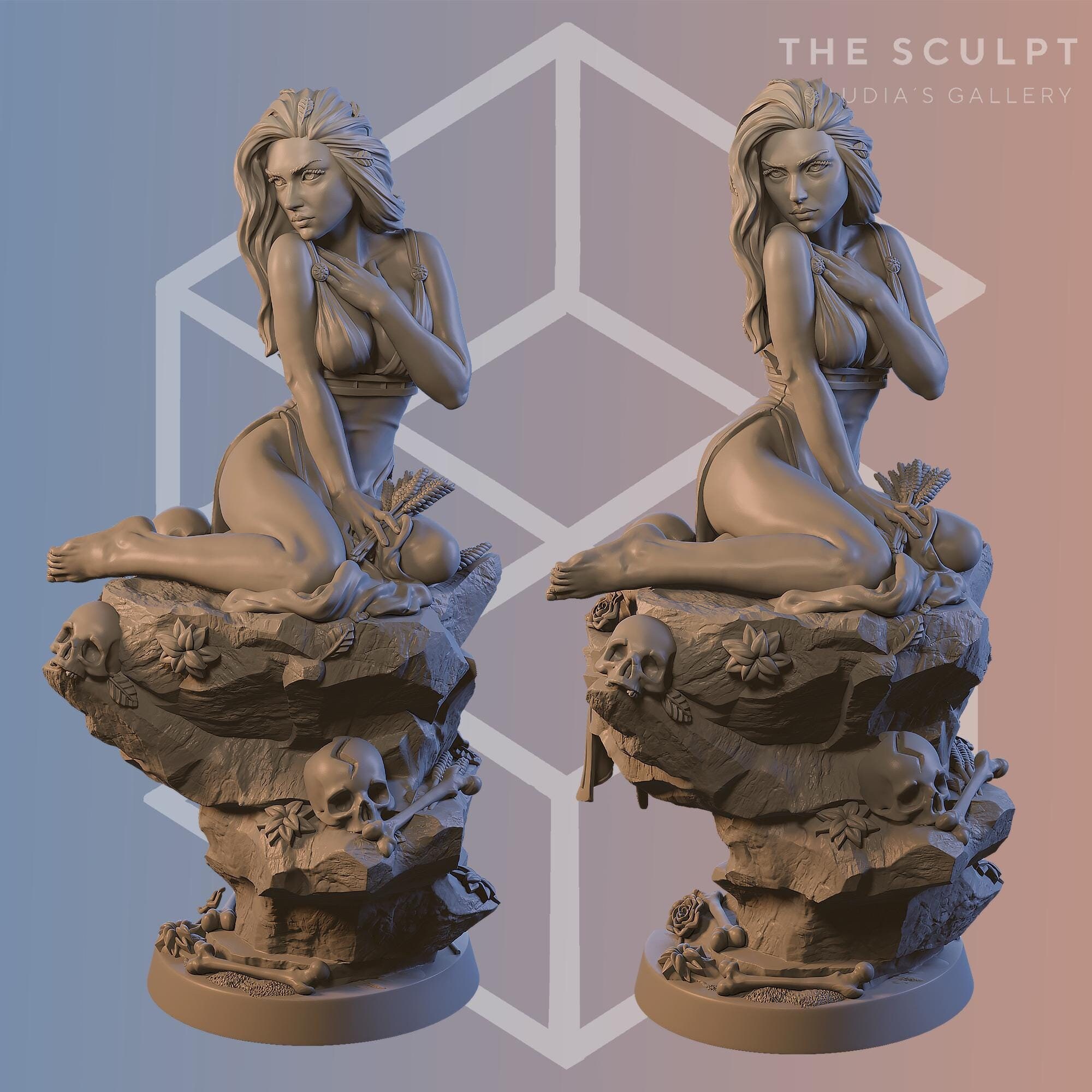 Persephone | Beautiful and Detailed Miniature Sculpt by Claudia Rodriguez | 3D Printed Display Figure | Perfect for Collectors & Painters