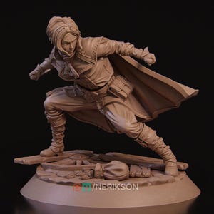 Halfling Rogue by Nerikson. Quick and cunning roguish character. Perfect for painting, display, and tabletop gaming.