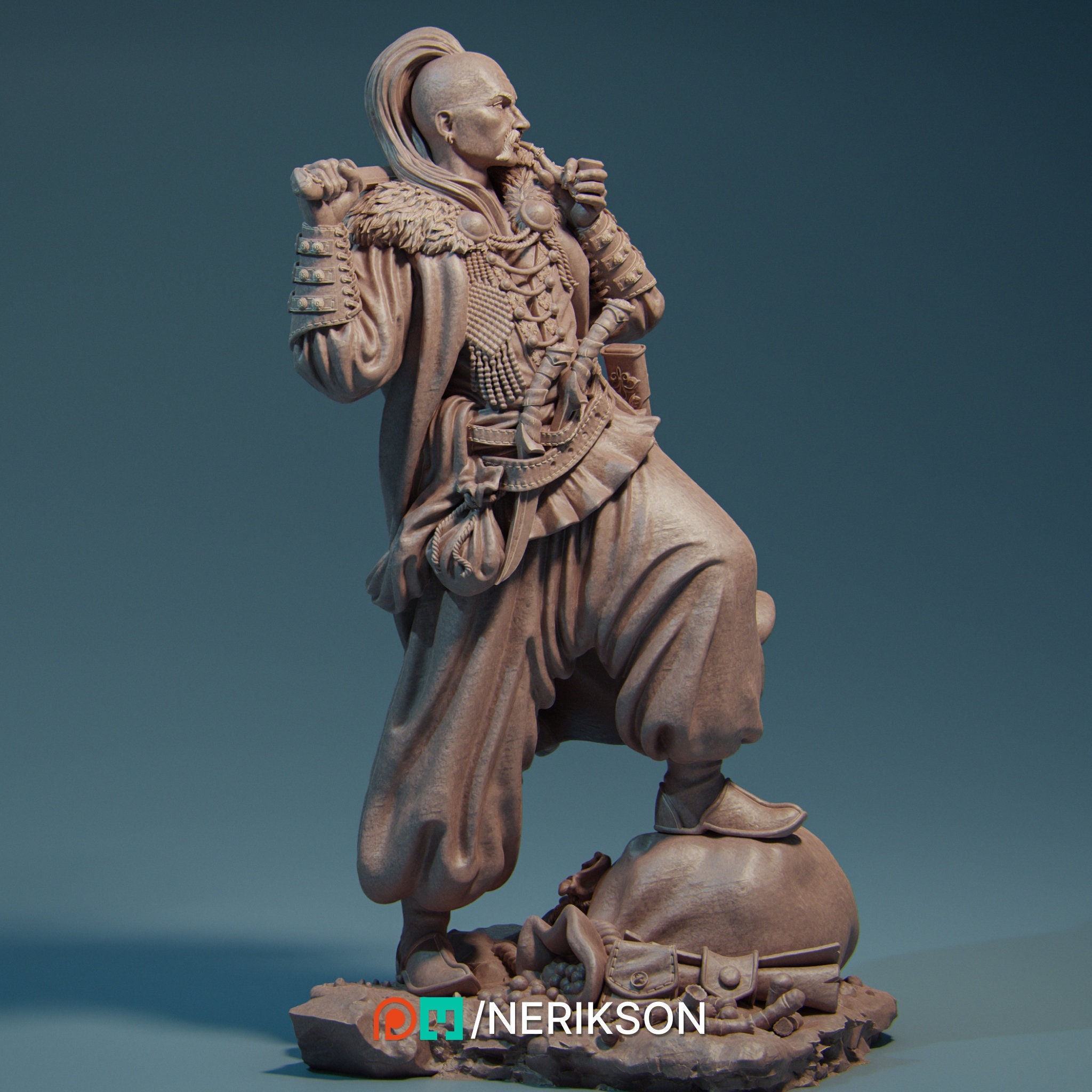 異国のペニー❗️ATLAST&CO 25SS DENIN COSSACK Collectible Taras the Free Cossack 3D Print by Nerikson