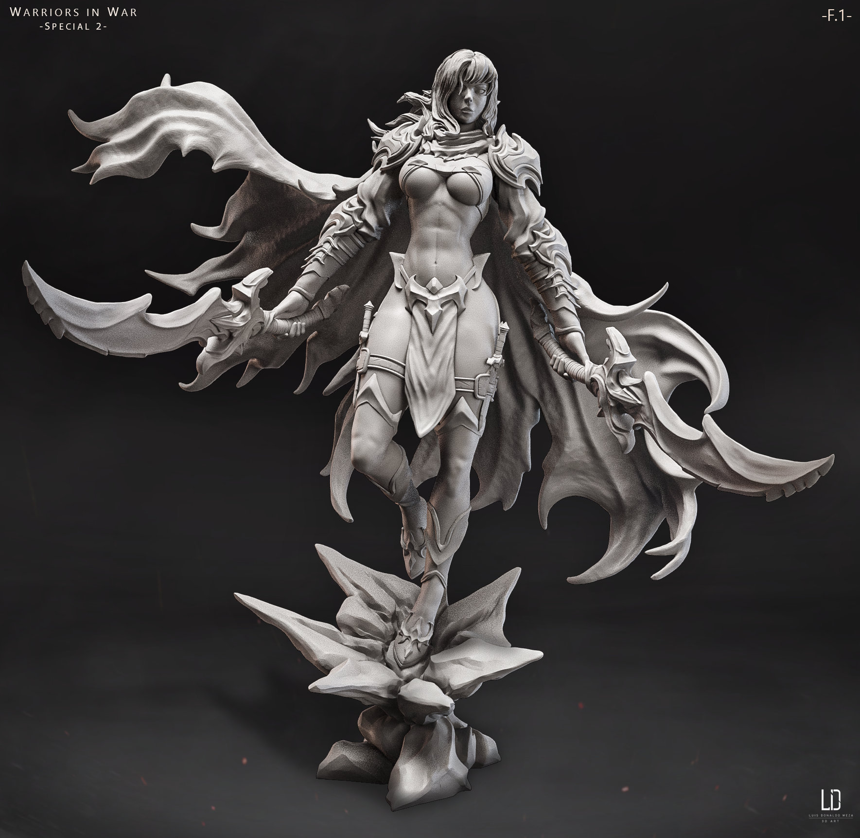 Female Assassin Figure by Luis Donaldo Meza | Tabletop Gaming | TTRPG ...