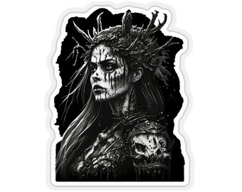 Pegatina Mystical Hel: agregue mitología nórdica a su colección, pegatinas para juegos de mesa, juegos de rol, álbumes de recortes y más.