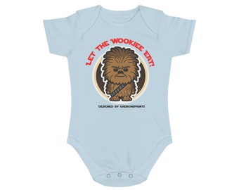 Adorable Star Wars Themed Baby Onesies for Your Little Jedi - Chewbacca - Short Sleeve Baby Bodysuit