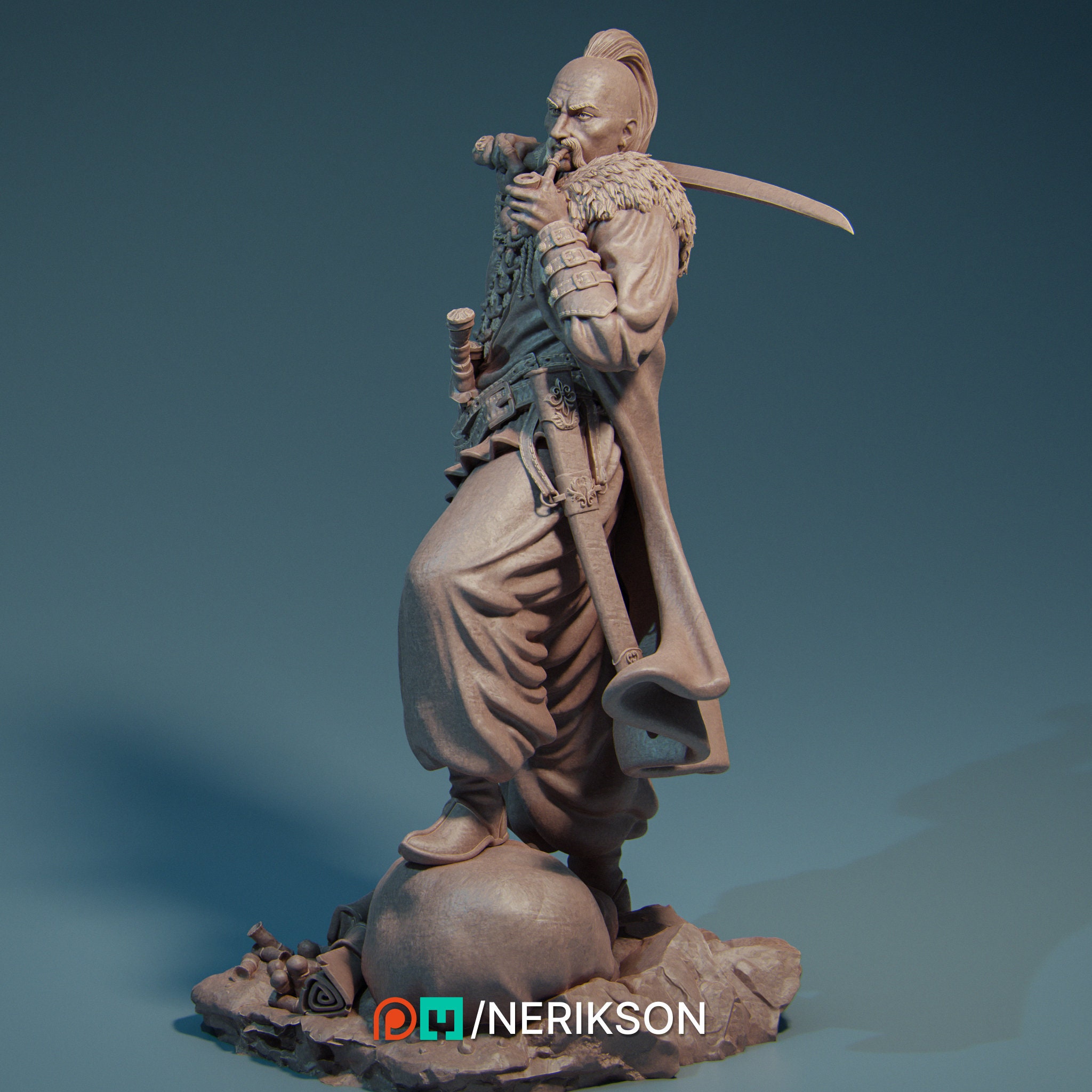 Collectible Taras the Free Cossack 3D Print by Nerikson
