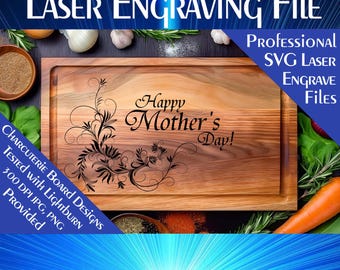 Mother's Day Charcuterie Board Laser Engrave File (Digital Download)
