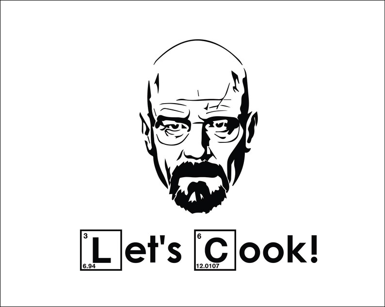 Buy Walter White Let's Cook SVG File Instant Download Online in India