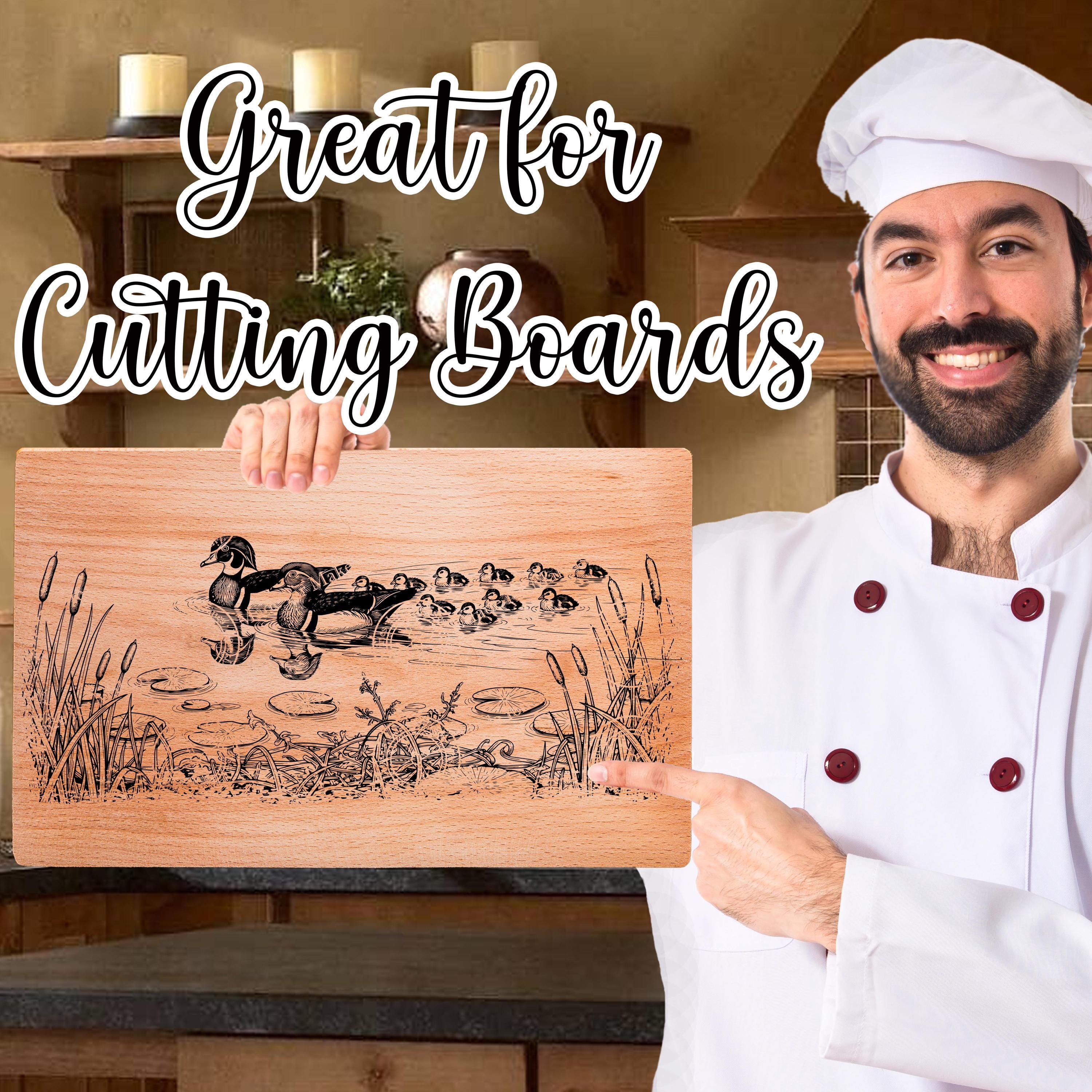Wood Ducks, Laser Engrave SVG File, Kitchen Counter Art ( Digital ...