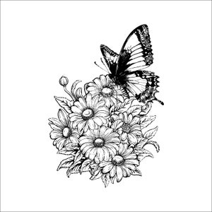 Charcuterie cutting board, Laser engrave SVG file, Butterfly, Digital Download, Laser Engraving, Summer flowers, Home Decor, Lightburn SVG