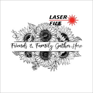 Laser engrave SVG file, Charcuterie Serving board, Lightburn Tested, Personal gift, Kitchen décor, Friends & Family SVG, engraving download