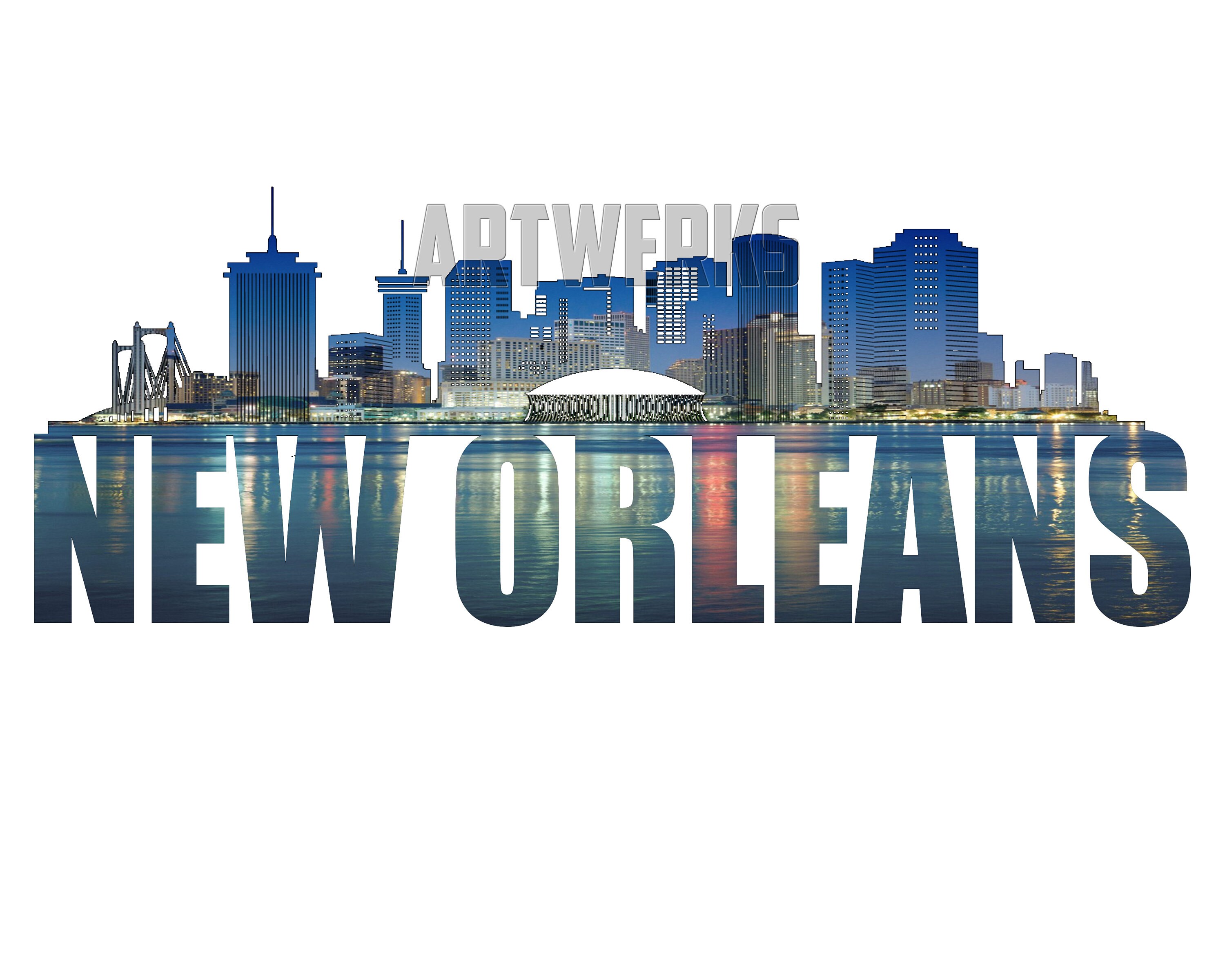 New Orleans Skyline PNG New Orleans Digital Art SVG Not - Etsy