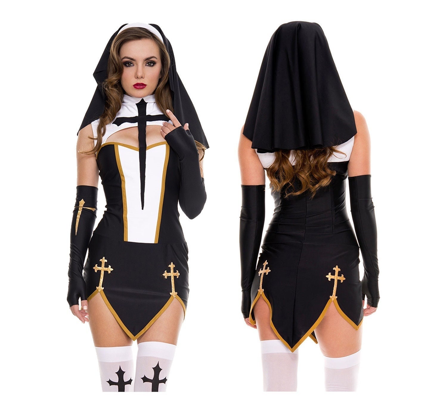 Sexy Nun Costume - Etsy