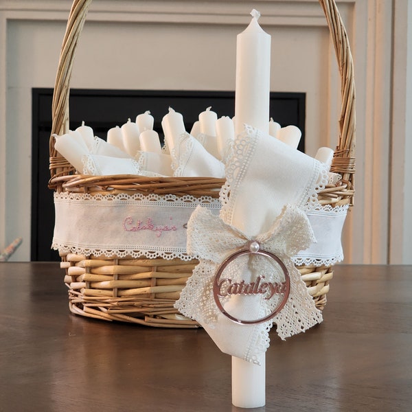 Baptism Candle Etsy