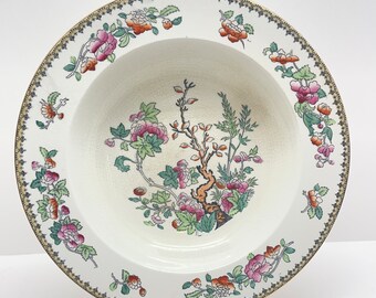 Antique Royal Doulton English Indian Tree 9.5” Soup Bowl Plate Made In England