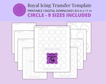 circle royal icing transfer template, Royal icing circle template, royal icing transfers circle, circle royal icing transfer sheet printable