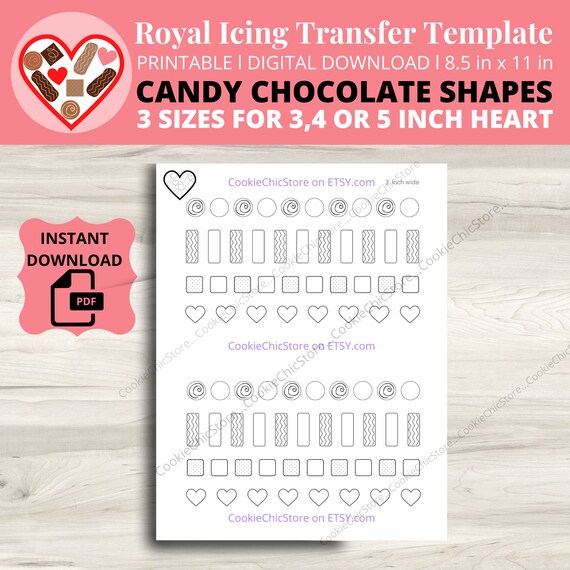 Give stunning pattern design to your cakes & cookies with Chocolate  transfer sheets. Pack of 50 large size…