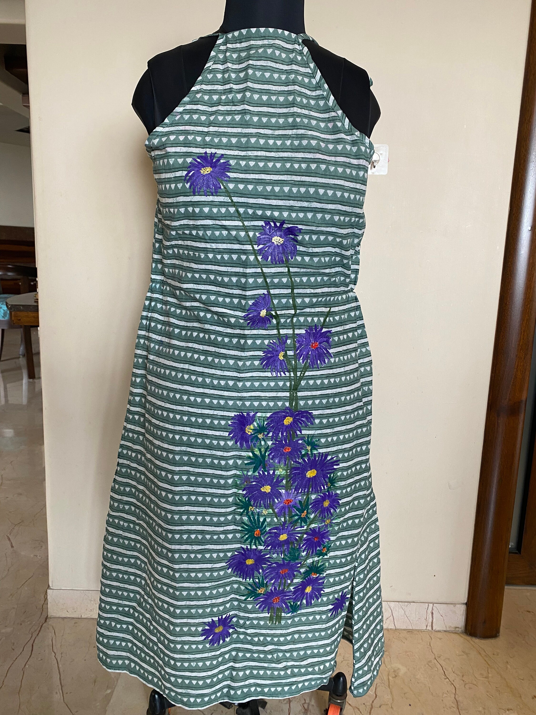 Vestido pintado a mano - Etsy México Vestido pintado a mano - Etsy México