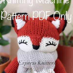 Fox Knitting Machine Pattern PDF ONLY