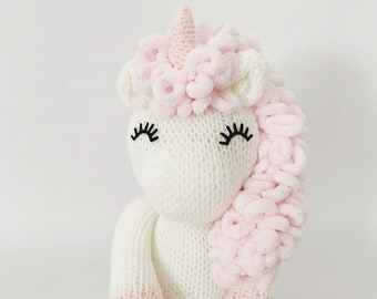 Unicorn- Sitting Knitting Machine Pattern PDF Addi Sentro