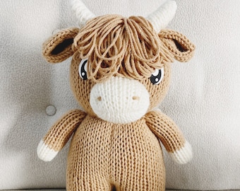 Highland Cow Strickmaschine PDF NUR Addi Sentro