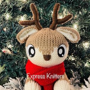 Christmas Reindeer Knitting Machine PDF OLNY Addi Sentro