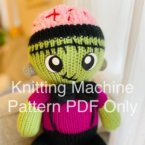 Little Frankenstein Knitting Machine Pattern PDF ONLY- Addi Sentro