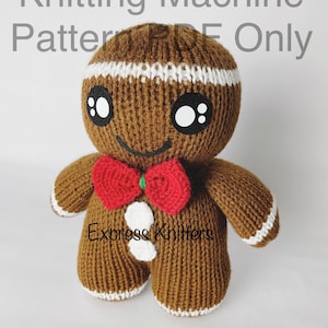 Gingerbread Boy Knitting Machine Pattern PDF ONLY Addi Sentro