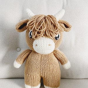 Highland Cow Knitting Machine Pattern PDF ONLY Addi Sentro