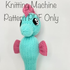 Seahorse Knitting Machine Pattern PDF Only Addi Sentro