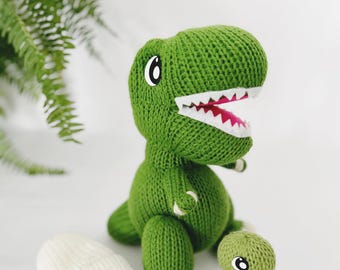 T-Rex and Baby Circular Knitting Machine Pattern PDF ONLY