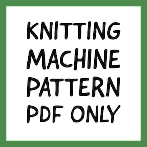 Strickmaschine Muster Sonnenblumen Kissen PDF NUR Addi Sentro Bild 2