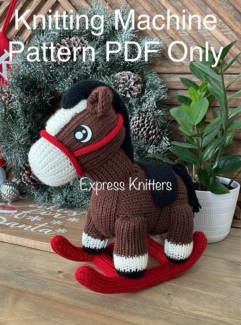 Rocking Horse Knitting Machine Pattern PDF Only-addi Sentro - Etsy