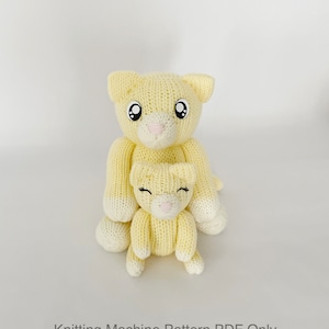 Cat Knitting Machine Pattern PDF ONLY Addi Sentro