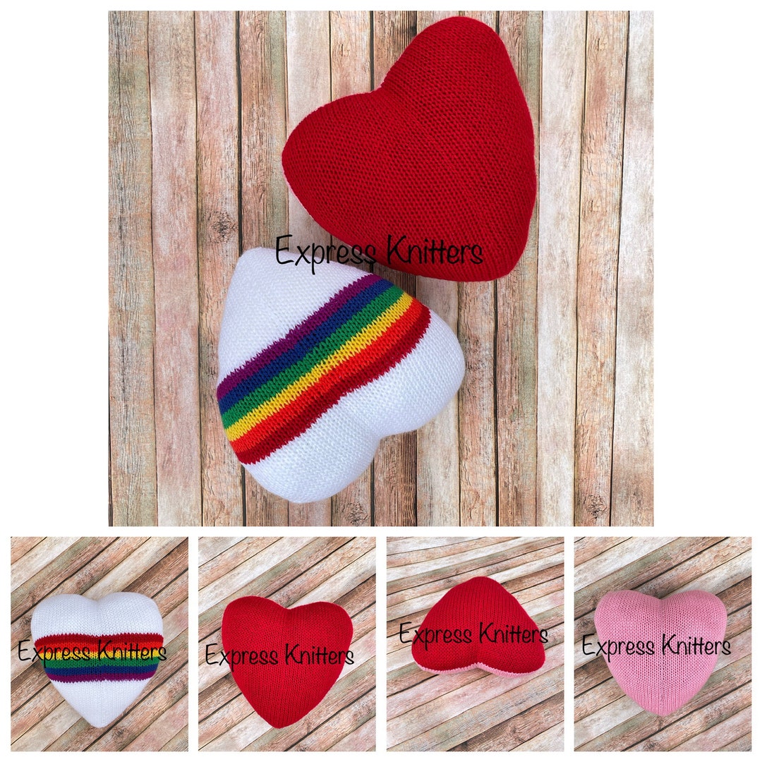 Heart Pillow Knitting Machine Pattern PDF Only Etsy