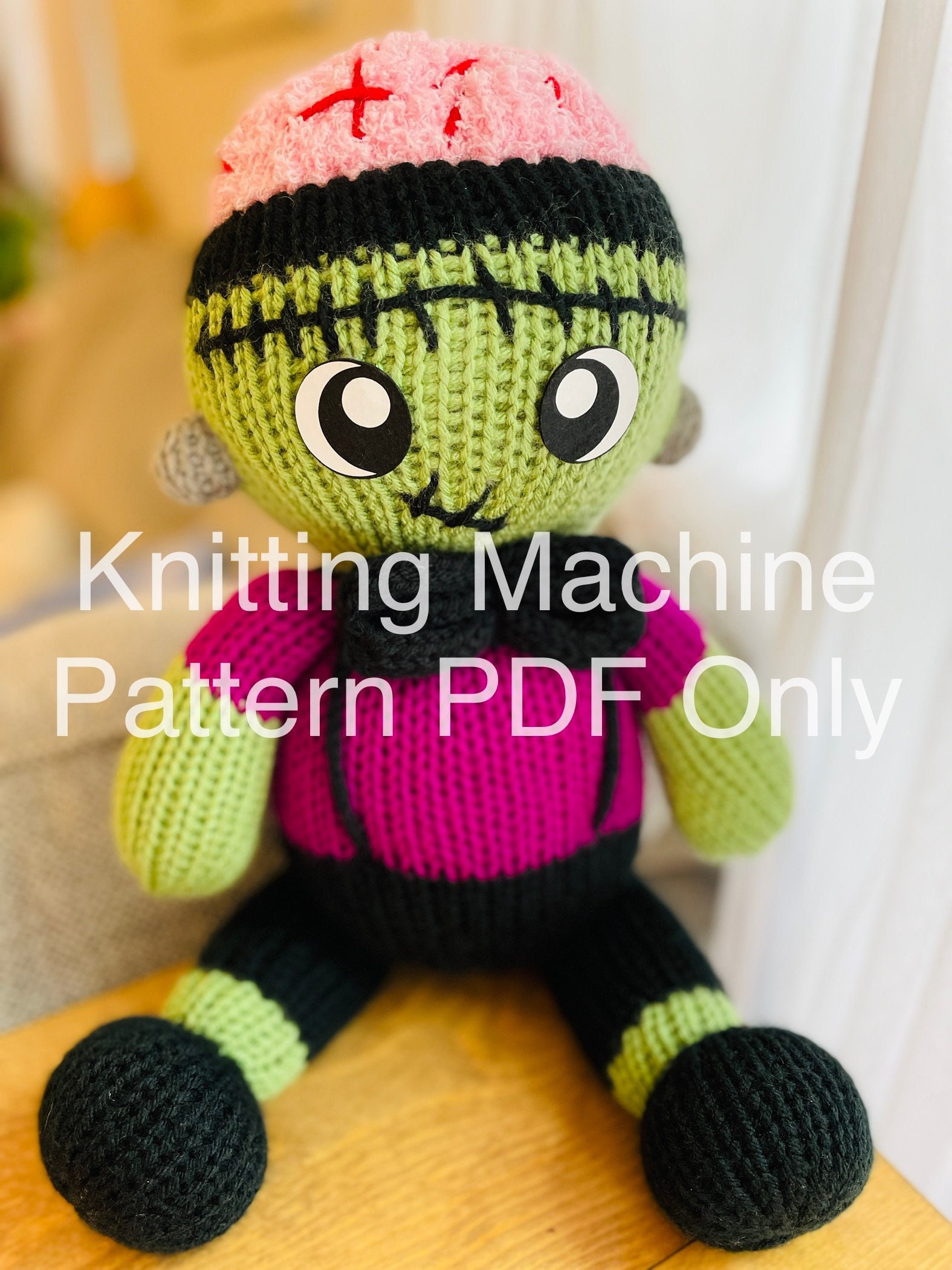 Unicorn standing Knitting Machine PATTERN PDF for 22 Needle Addi or Sentro Knitting  Machines and I-cord Maker 