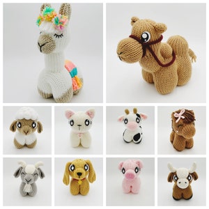 Farm Friends Collection Knitting Machine Pattern PDF ONLY Addi Sentro