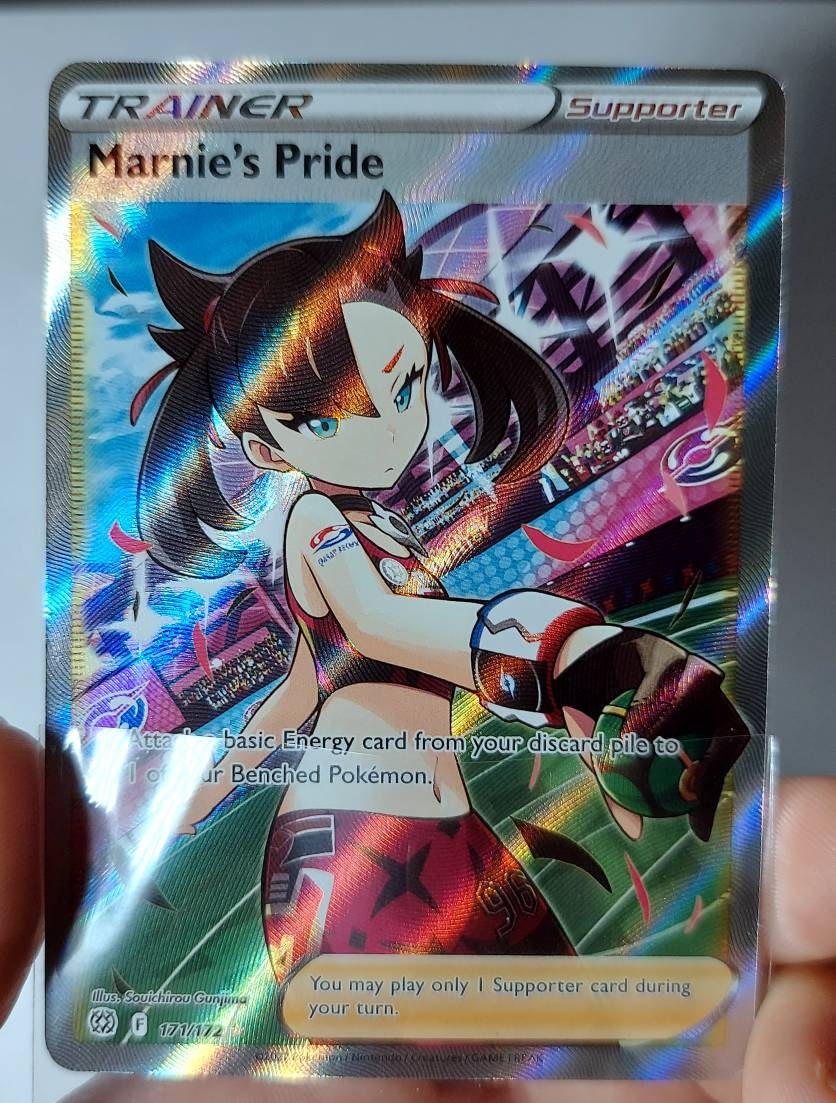 Pokemon TCG Marnie's Pride 171/172 Full Art Trainer Ultra Etsy