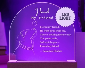 Pet Dog Memorial Keepsake Rainbow Bridge gift magnetic flexible