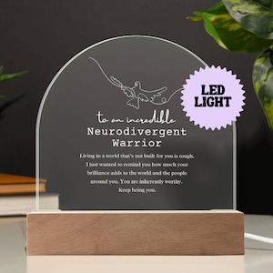 Neurodivergent Warrior Acrylic Arch, ADHD Gifts, You Are Enough, You Are Loved, Mental Health Art, ADHD Shirt, I Am Affirmations