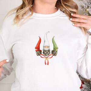 Cute Pinecone Gnomes Christmas Sweatshirt, Cute Womens Christmas Sweatshirt, Winter Shirt, Funny Christmas Tee, Gnomes Shirt, Holida