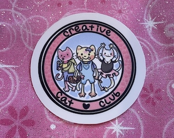Creative Cat Club Sticker