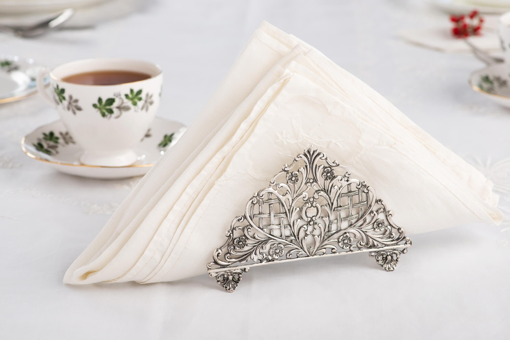 Silver serviette hotsell holder