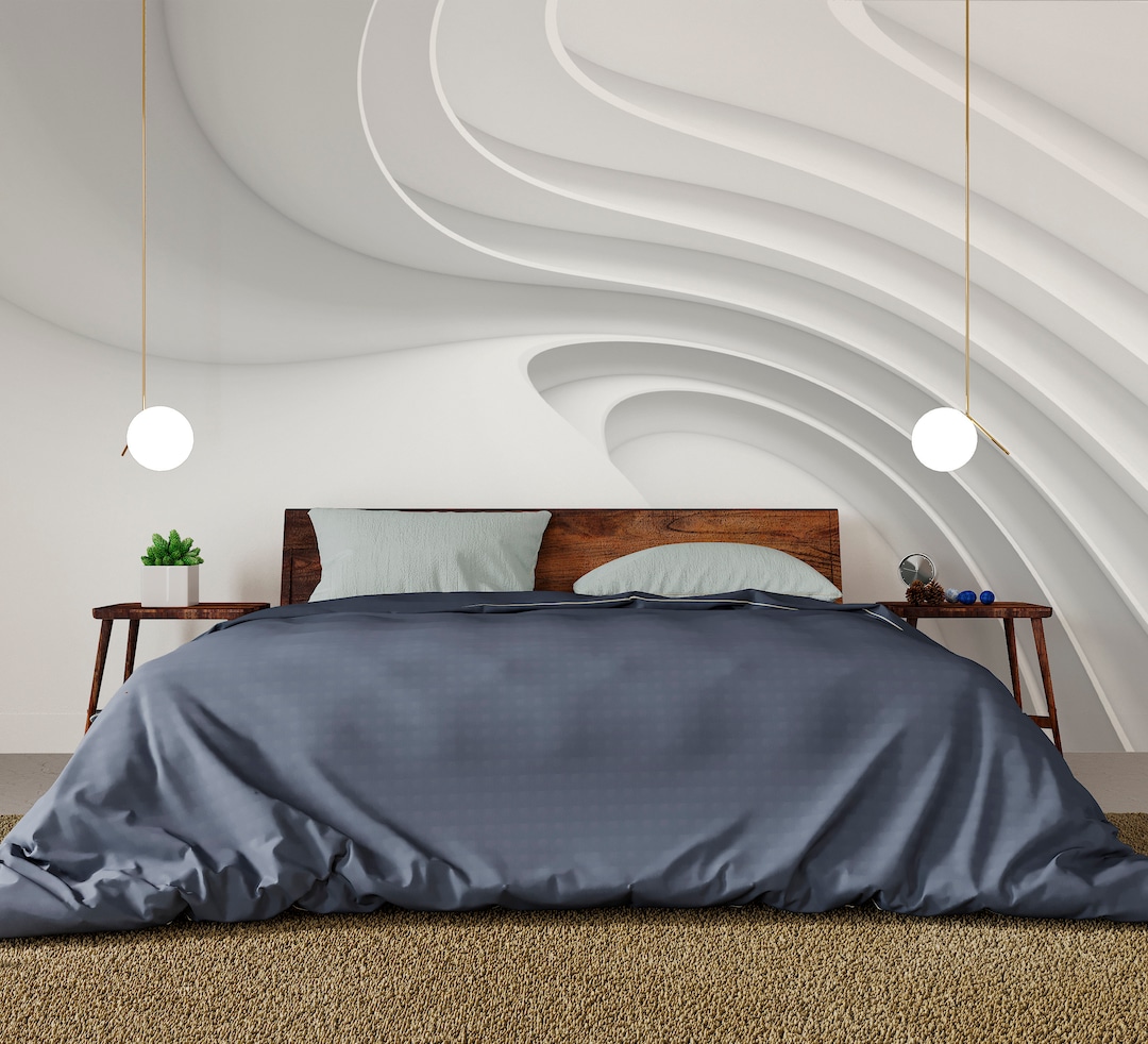 3D Abstract Peel and Stick Wallpaper: Modern Geometric Wall Decor - Etsy