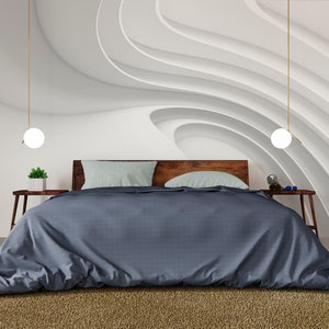Papel pintado abstracto 3D autoadhesivo: decoración de pared geométrica moderna