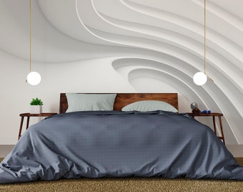 3D Abstract Peel and Stick Wallpaper: Modern Geometric Wall Decor