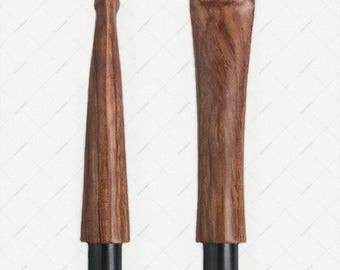Wooden Tobacco Pipe Stem Replacement, Handmade Solid Wood Mouthpieces for Smoking Pipes, 1PC