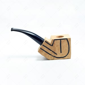 Whitluck's Tobacco Pipe, Handmade Wood Smoking Pipe, Perfect Beginner Pipe  Kit