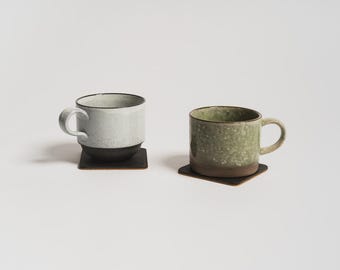 Leather Coaster Handmade | Premium Vegetable-Tanned Leather