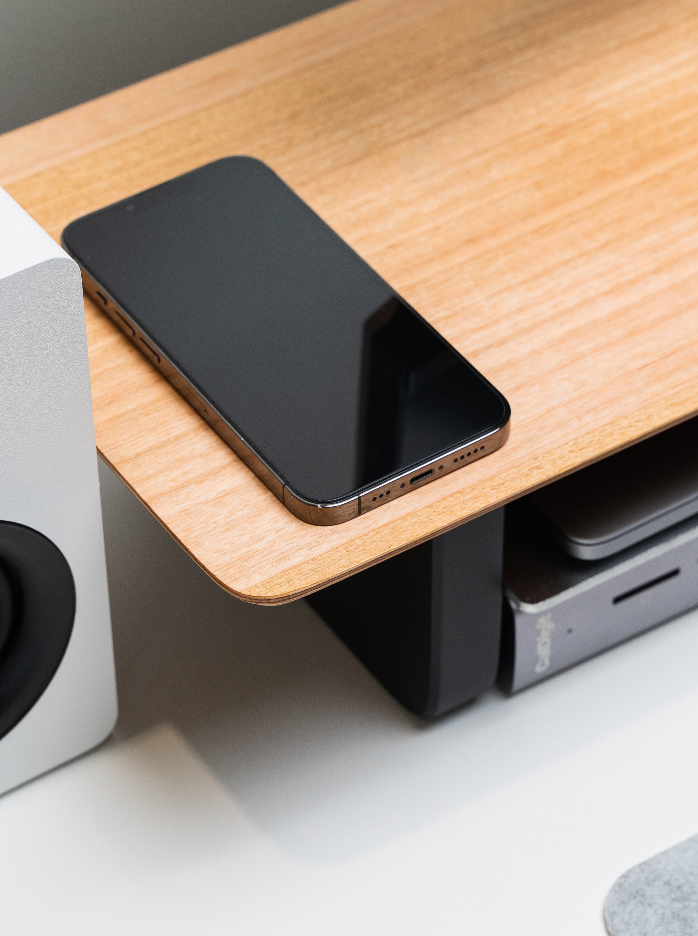 Oak Desk Shelf & Monitor Stand System Desk and Home Organisation Home