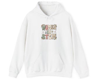 Women in STEM Hoodie | Book Lover, Cozy Reader Sweatshirt