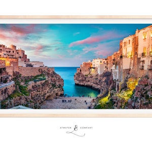 Samsung Frame TV Display  |  CInque Terre Italian Village  |  Instant Download